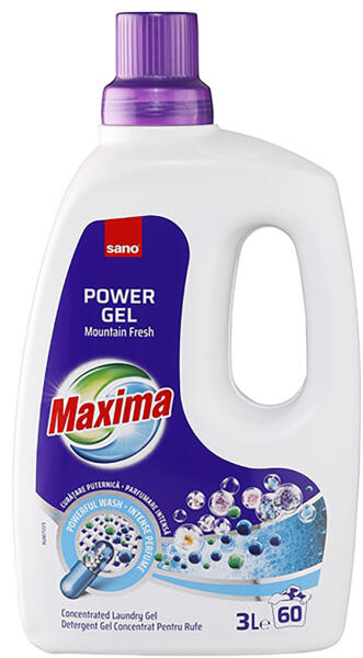 Sano Maxima Gel Mountain Fresh 3L, detergent rufe concentrat