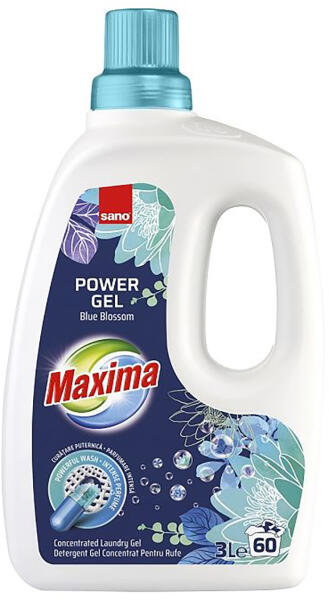 Sano Maxima Power Gel Blue Blossom, detergent lichid concentrat 3L