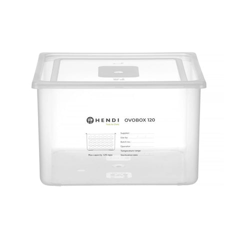 Ovobox 120, recipient pentru ouă GN 2/3 cu 8 tăvi, pentru depozitare sigură și igienică în HORECA.