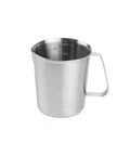 Cană gradată din inox de 0.5 litri, 90x(H)110mm, pentru măsurători precise în bucătăriile profesionale HORECA.