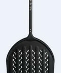 Paletă pizza perforată profesională Zio, diametru 45cm, lungime 170cm, pentru cuptoare HORECA.