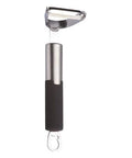 Curățitor orizontal negru, lamă inox 110mm, mâner PP, HORECA