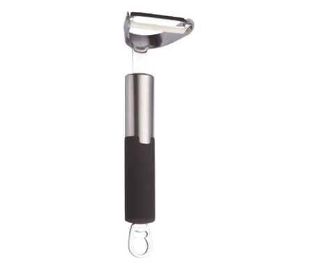 Curățitor orizontal negru, lamă inox 110mm, mâner PP, HORECA