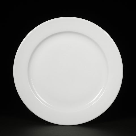 Farfurie întinsă Trattoria, porțelan alb, 25 cm