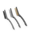 Set de 3 perii înguste de sârmă, 178mm, pentru curățarea eficientă în spații greu accesibile HORECA.