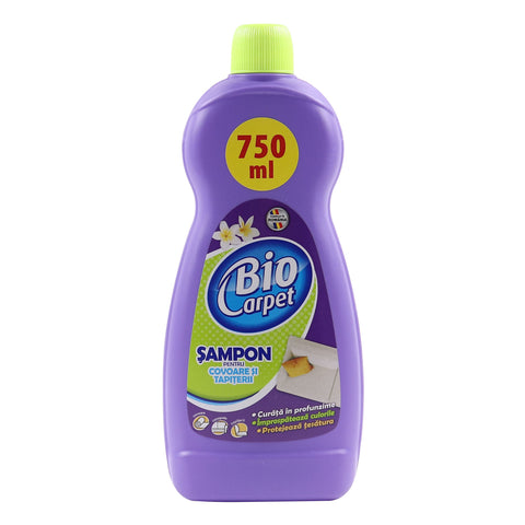 Șampon Biocarpet 750 ml pentru curățarea eficientă a covoarelor și tapițeriilor în HORECA, curățare profundă.