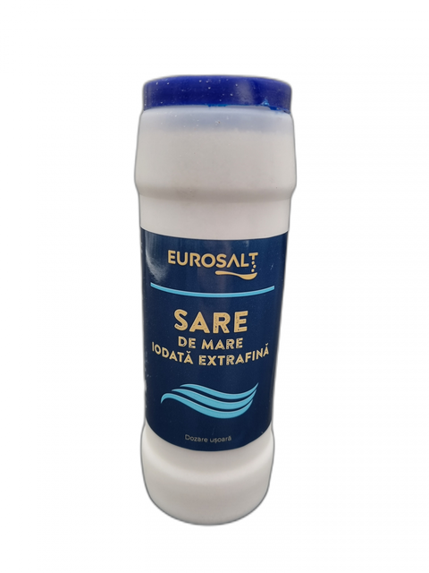 Sare iodată extrafină marină la tub de 400g, esențială pentru bucătăriile profesionale HORECA.