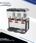 Dozator suc Cofrimel Coldream 3M, 3 cuve a 12 litri, pentru servire bauturi reci in Horeca.