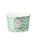 Bol de înghețată din carton 8oz, design Zig Zag, Intertan
