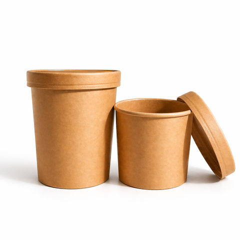 Bol carton Kraft 32 OZ, ambalaj take-away