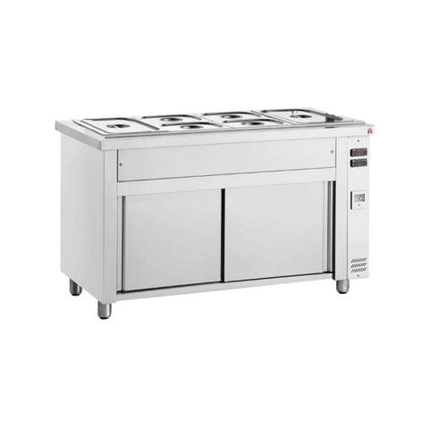 Bain-Marie mit beheiztem Schrank, 4 GN1/1, Inomak