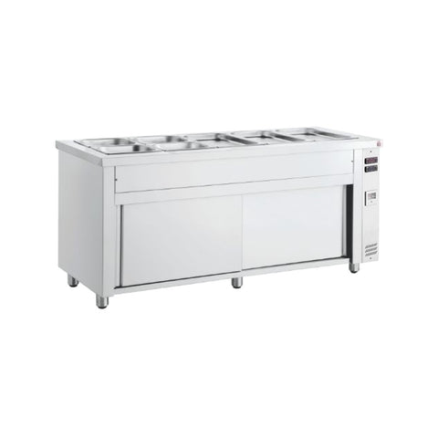 Bain-Marie mit beheiztem Schrank, 5 GN1/1, Inomak