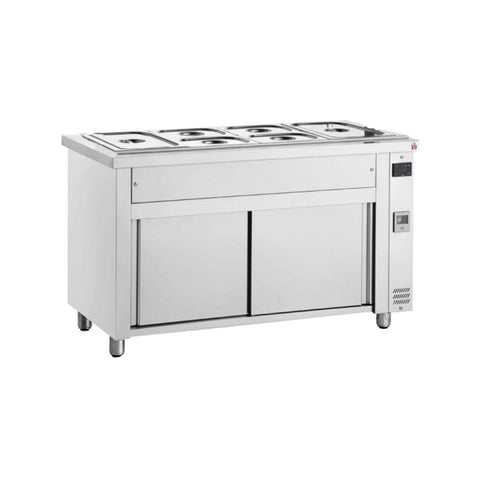 Bain-Marie mit neutralem Unterschrank, 4 GN1/1, Inomak