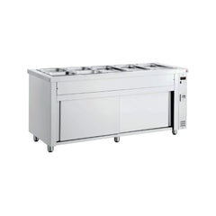 Bain Marie cu dulap neutru, 5 GN1/1, Inomak