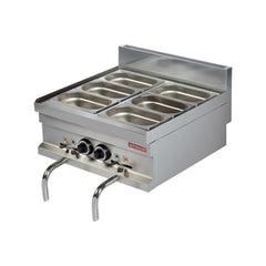 Bain Marie electric, 13+13 litri, de banc, Linia 600, Arisco