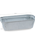 Set 100 caserole aluminiu R108/813 pentru ambalarea igienică a mâncărurilor în restaurante și catering.