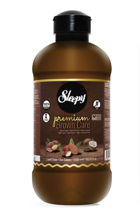 Săpun lichid Sleepy Premium Brown Care, 1.5 litri