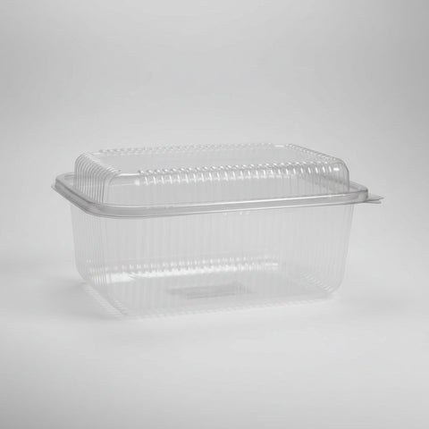 Caserolă PET transparentă cu capac înalt, 1000 ml, ambalaj alimente HORECA
