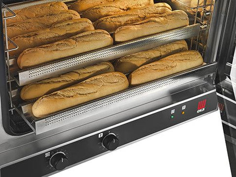 Cuptor electric, 4 tăvi 600x400mm, control mecanic, cu umidificare directa, trifazic, Snack EKF 464 UD