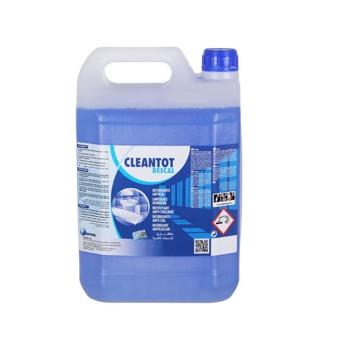 Detergent anticalcar CLEANTOT Dermo Descal, 5 kg, lichid albastru, uz profesional