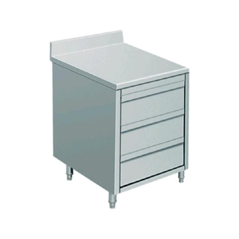 Dulap neutru cu rebord și 3 sertare 500x700x950mm, Bonner