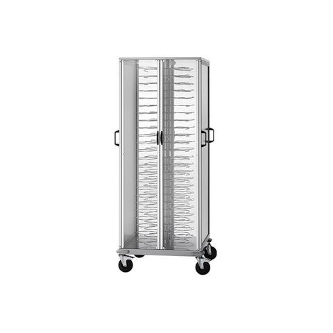 Neutraler Tellerschrank, lackierte Gestelle ∅18-23 cm, auf Rollen, CA 1439A