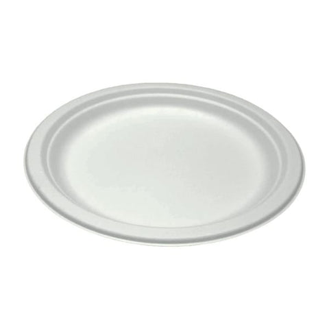 Farfurii bio de 15cm cu un compartiment, 125 bucăți/set, ideale pentru catering HORECA.
