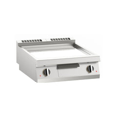 Fry-top electric mare, platou neted cromat, de banc, Linia 700, Silko