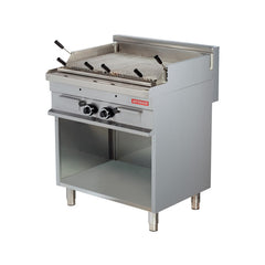 Grătar cu rocă vulcanică, GPL sau gaz, pe suport, 850mm, Linia 900, Arisco