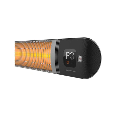 Încălzitor terasă cu infraroșu, negru, cu telecomandă, seria PRO-WL 2500W