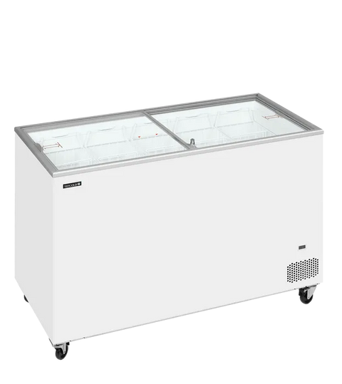 Ladă congelare pentru înghețată cu capace de sticlă Tefcold IC402SC, 350 l
