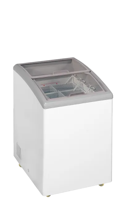Ladă congelare pentru înghețată cu capace de sticlă Tefcold IDC152-W1, 110 l