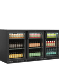 Frigider bar orizontal (back bar) premium Serrco by Tefcold SGD-360GE, 401 l