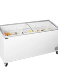 Ladă congelare pentru înghețată cu capace de sticlă Tefcold IC552SCEB, 481 l