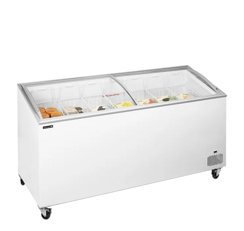 Ladă congelare pentru înghețată cu capace de sticlă Tefcold IC552SCEB, 481 l