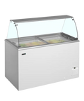 Ladă pentru înghețată la cupă Tefcold IDA400-W1+, 345 l