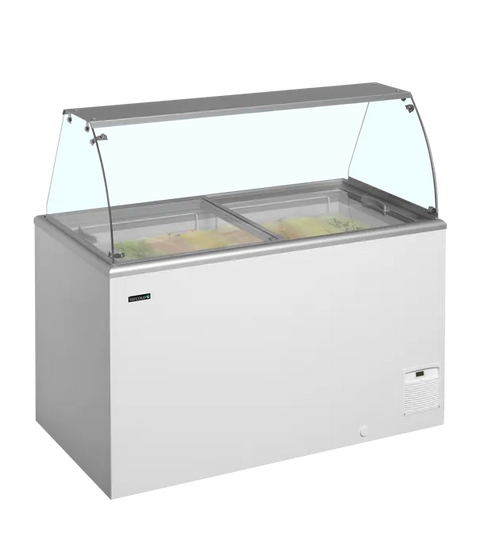 Ladă pentru înghețată la cupă Tefcold IDA400-W1+, 345 l