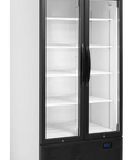 Vitrină frigorifică verticală cu 2 uși și panou luminos Tefcold FSC891H, 535 l