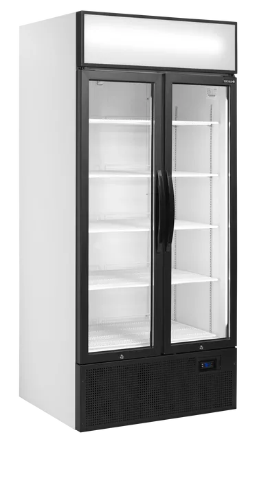 Vitrină frigorifică verticală cu 2 uși și panou luminos Tefcold FSC891H, 535 l
