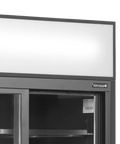 Vitrină frigorifică verticală cu 2 uși și panou luminos Tefcold FSC891S Black, neagră, 462 l