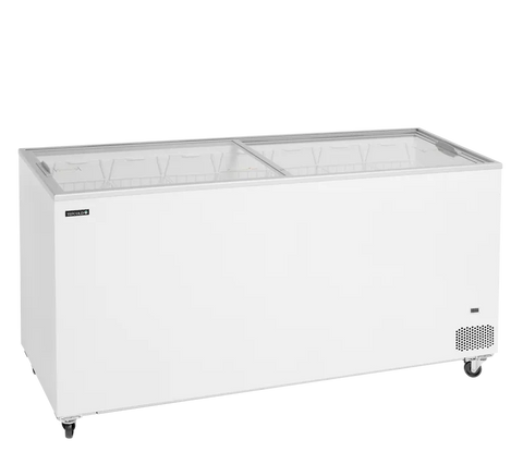 Ladă congelare pentru înghețată cu capace de sticlă Tefcold IC552SC, 486 l