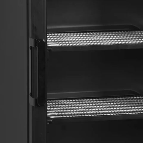 Vitrină congelare verticală Tefcold UFSC371GCP Black, neagră, 270 l
