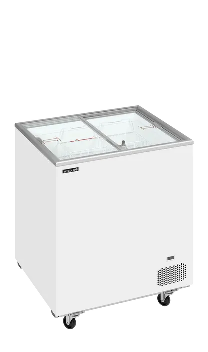 Ladă congelare pentru înghețată cu capace de sticlă Tefcold IC202SC, 155 l