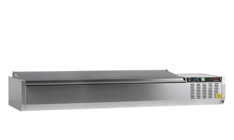Vitrină frigorifică de ingrediente GN 1/3 Tefcold G-Line GVC38-180 S/S, 56,8 l