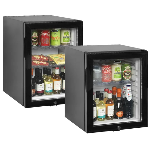 Minibar cu ușă de sticlă Tefcold TM45GC, 34 l