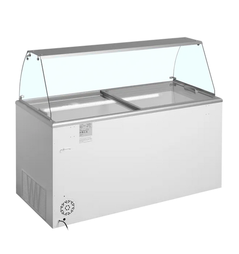 Ladă pentru înghețată la cupă Tefcold IDA500-W1+, 408 l