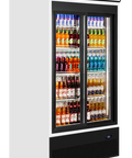 Vitrină frigorifică verticală cu 2 uși și panou luminos Tefcold FSC1000S, 524 l