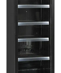 Vitrină frigorifică verticală Tefcold SCU1425H, neagră, 263 l