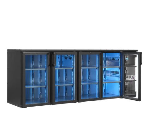 Frigider bar orizontal (back bar) premium Serrco by Tefcold SCL-2222GMU+, 574 l