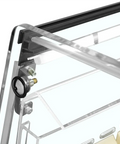 Vitrină frigorifică de impuls Tefcold PDC126 VS SL LED, neagră, 190 l